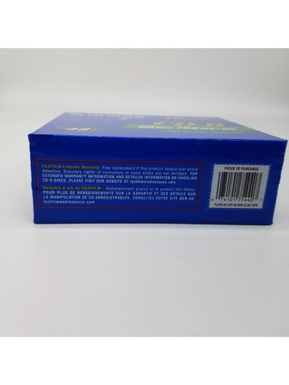 Fujifilm Recordable CD-R 80 Min 700mb Slim Compact Disc Pack of 10 NEW